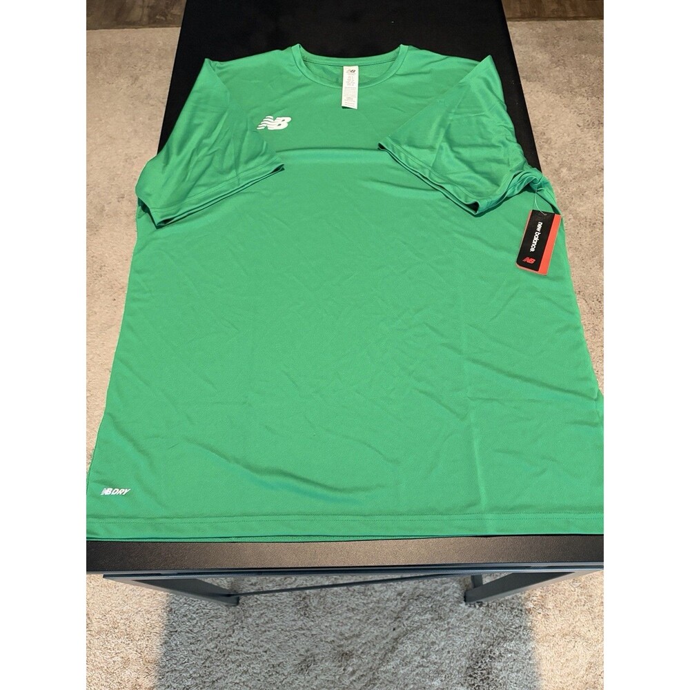 New Balance Mens XL Green NB Dry Brighton Jersey Athletic Performance Shirt NWT